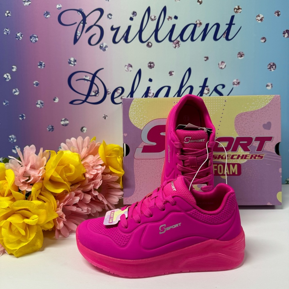 💖PINK MONOCHROMATIC SKECHERS !!!